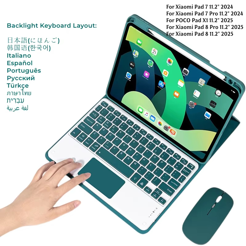 Gaming Keyboard And Mouse Wireless - Funda con Teclado Retroiluminado y Ratón