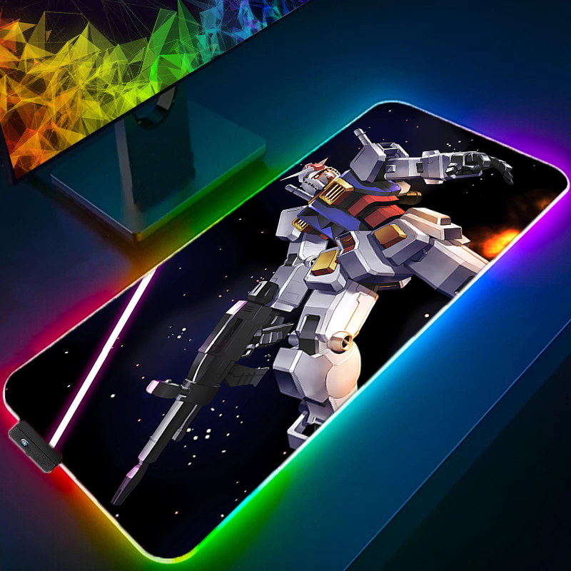 Gaming Keyboard And Mouse Mobile - Alfombrilla de Ratón RGB Kawaii, Anime,