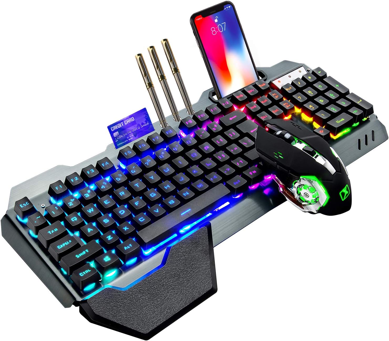 Gaming Keyboard And Mouse Wireless - Combo de teclado y ratón inalámbricos