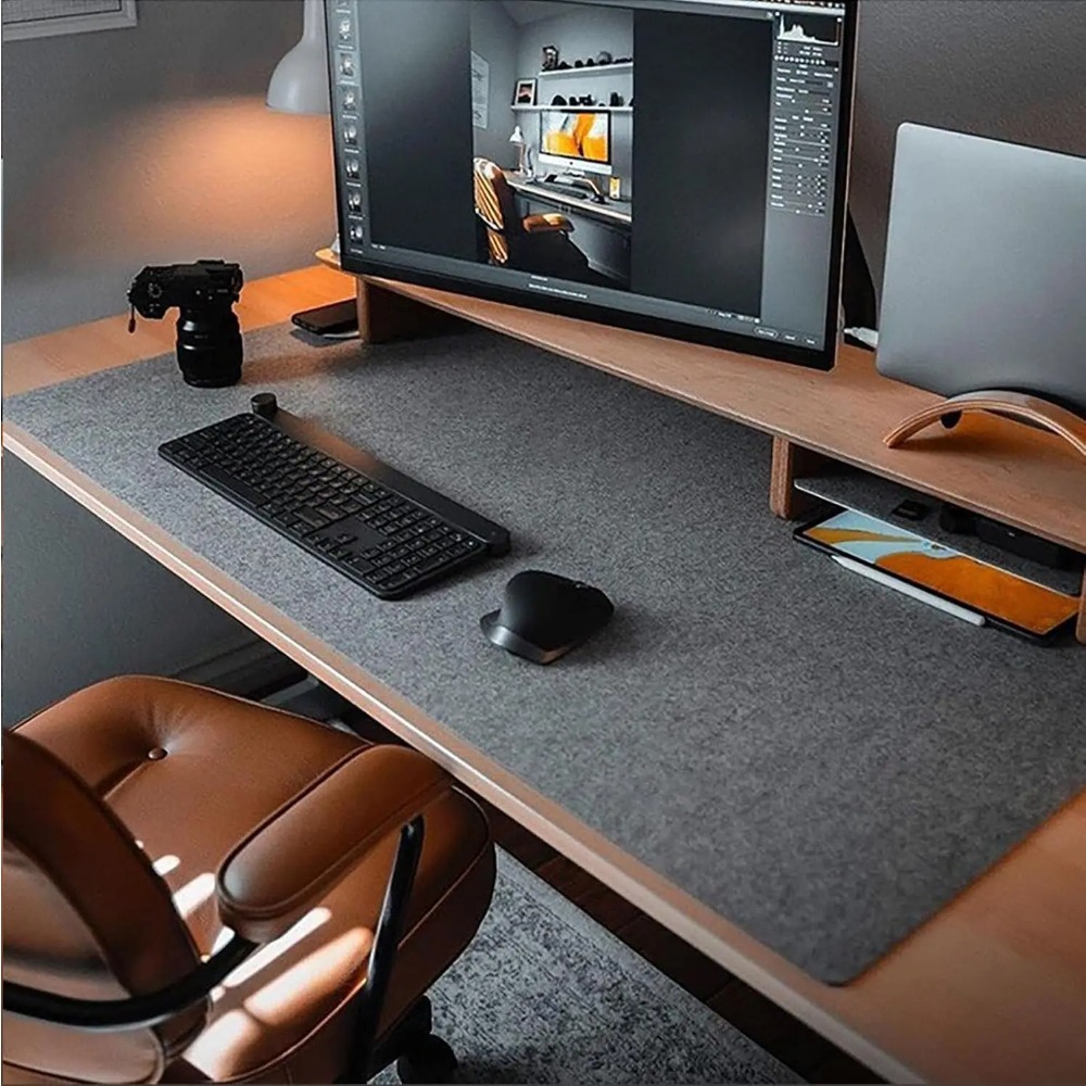 Gaming Keyboard And Mouse Pad - Alfombrilla de fieltro para escritorio, alfombrilla