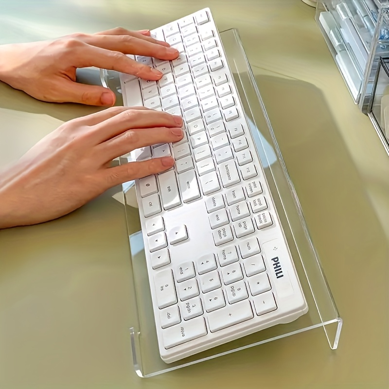 Gaming Keyboard Brand - Soporte para teclado acrílico, organizador de