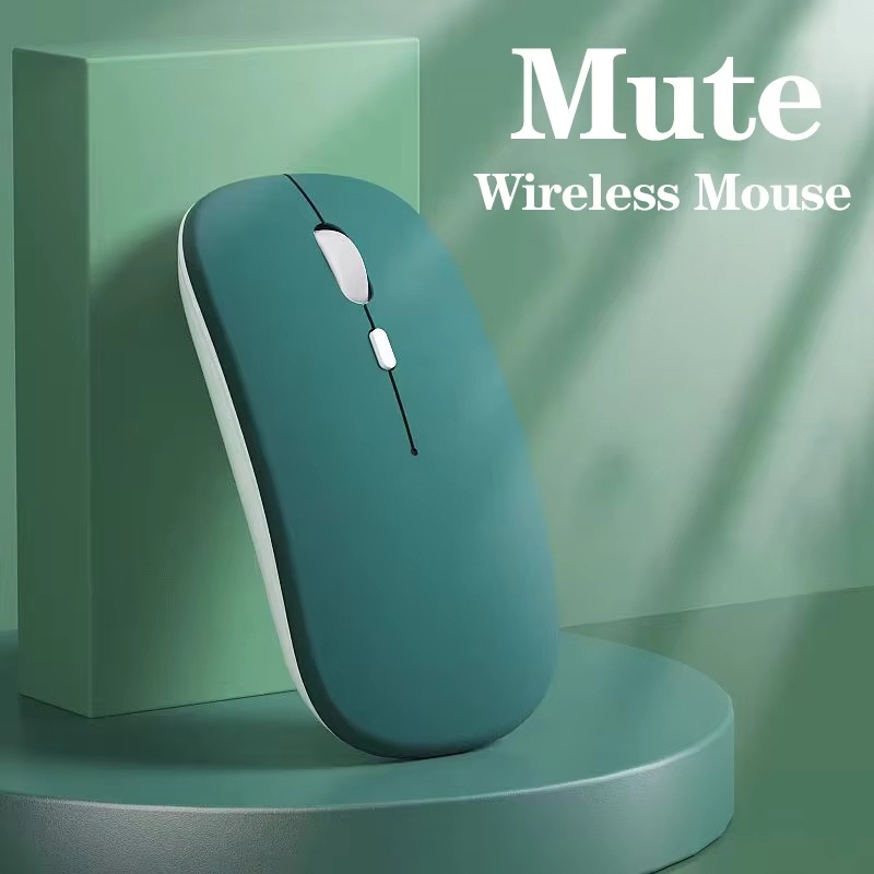 Gaming Keyboard And Mouse Wireless - Ratón silencioso con Bluetooth, ratón inalámbrico