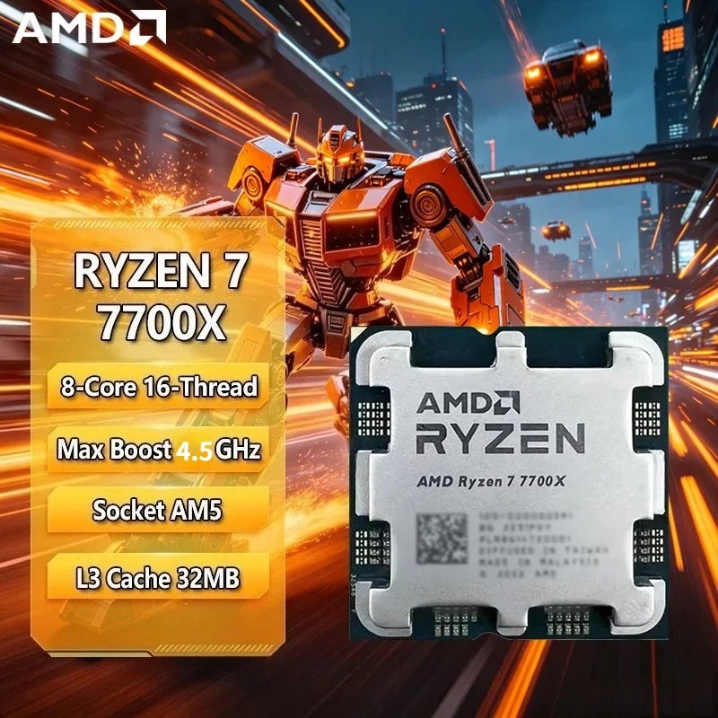CPU AMD Ryzen 7 7700X, R7 7700 - Amd Cpu Ryzen 7 reseña y precio