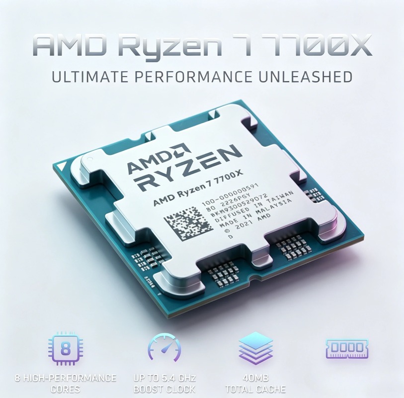 CPU AMD Ryzen 7 7700X, R7 7700 - Amd Cpu Ryzen 7 reseña y precio