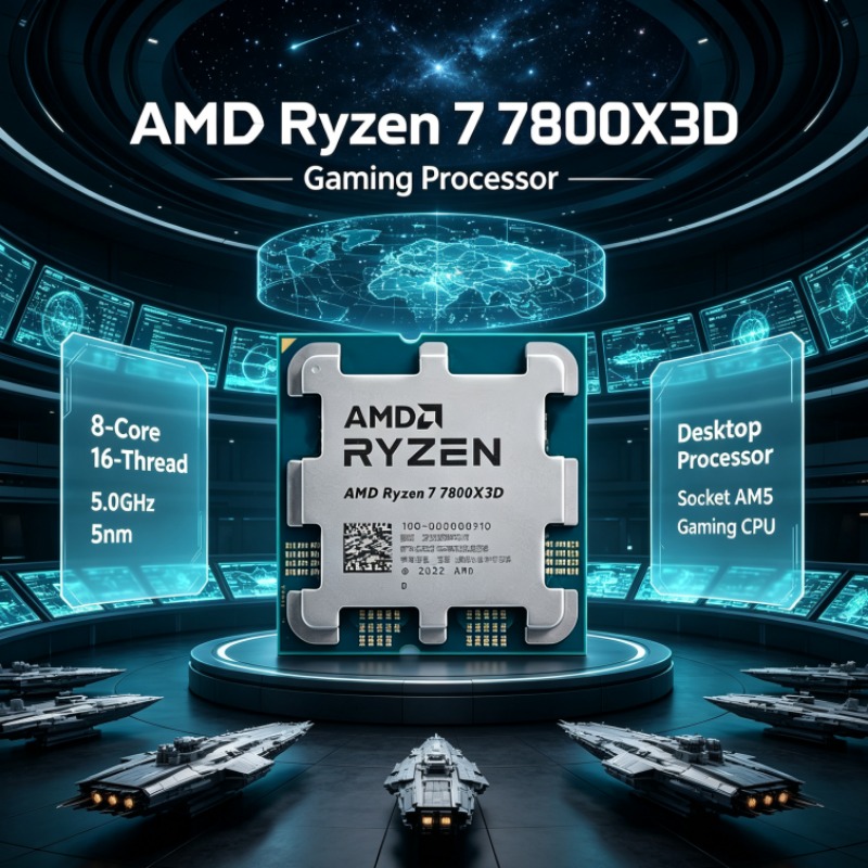 AMD R7 7800X3D Ryzen 7 AM5 CPU - Amd Cpu Ryzen 7 reseña y precio