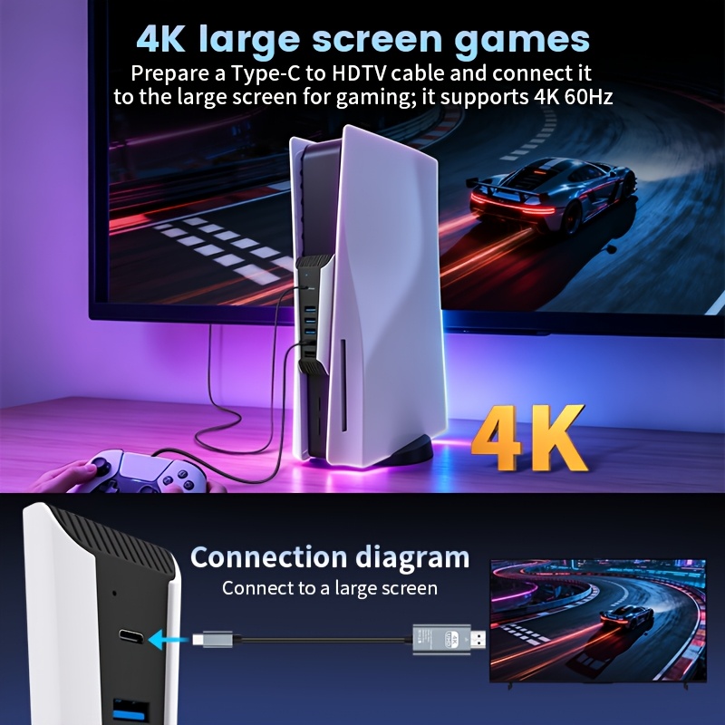 Hub USB 5 en 1 para Consola PS - Gaming Keyboard Splitter reseña y precio
