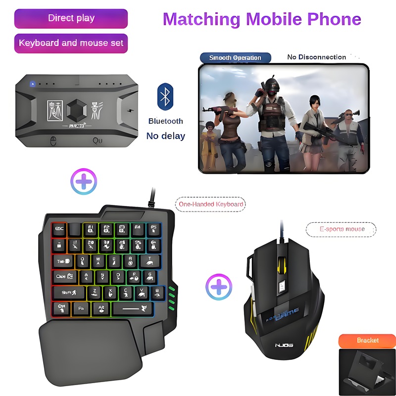 Convertidor de Juegos para Tel - Gaming Keyboard And Mouse Wireless reseña y precio