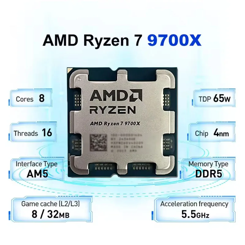 Procesador Amd Ryzen 7 9700X,  - Amd Cpu Ryzen 7 reseña y precio
