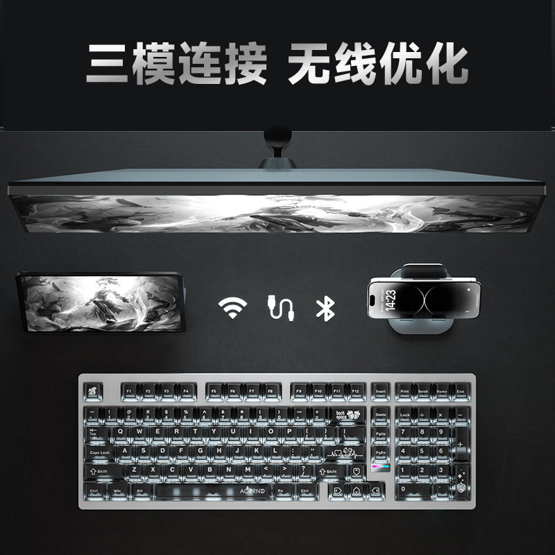 Teclado mecánico inalámbrico W - Gaming Keyboard Bluetooth reseña y precio