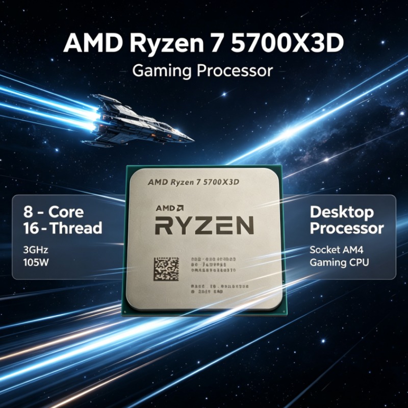 CPU AMD Ryzen 7 5700X3D para c - Amd Cpu Ryzen 7 reseña y precio