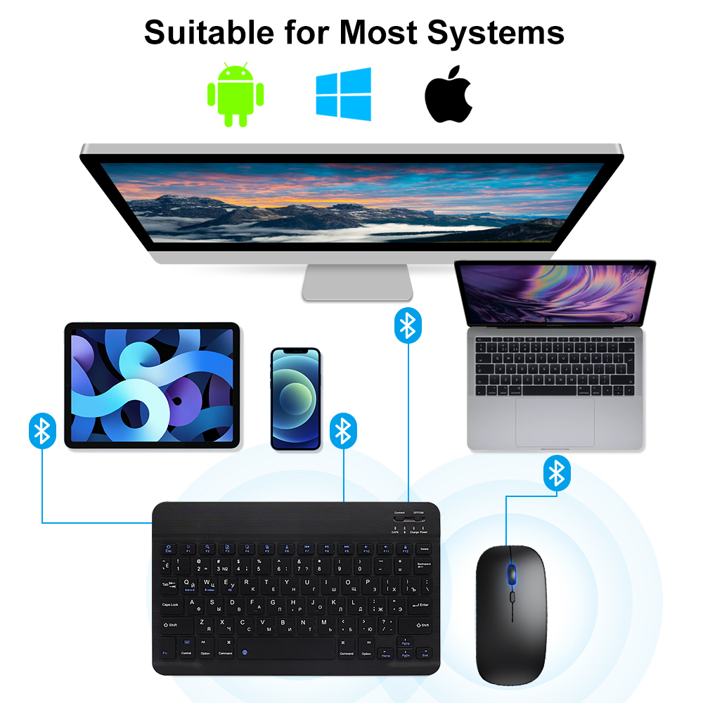 Teclado y ratón Bluetooth para - Gaming Keyboard And Mouse Wireless reseña y precio