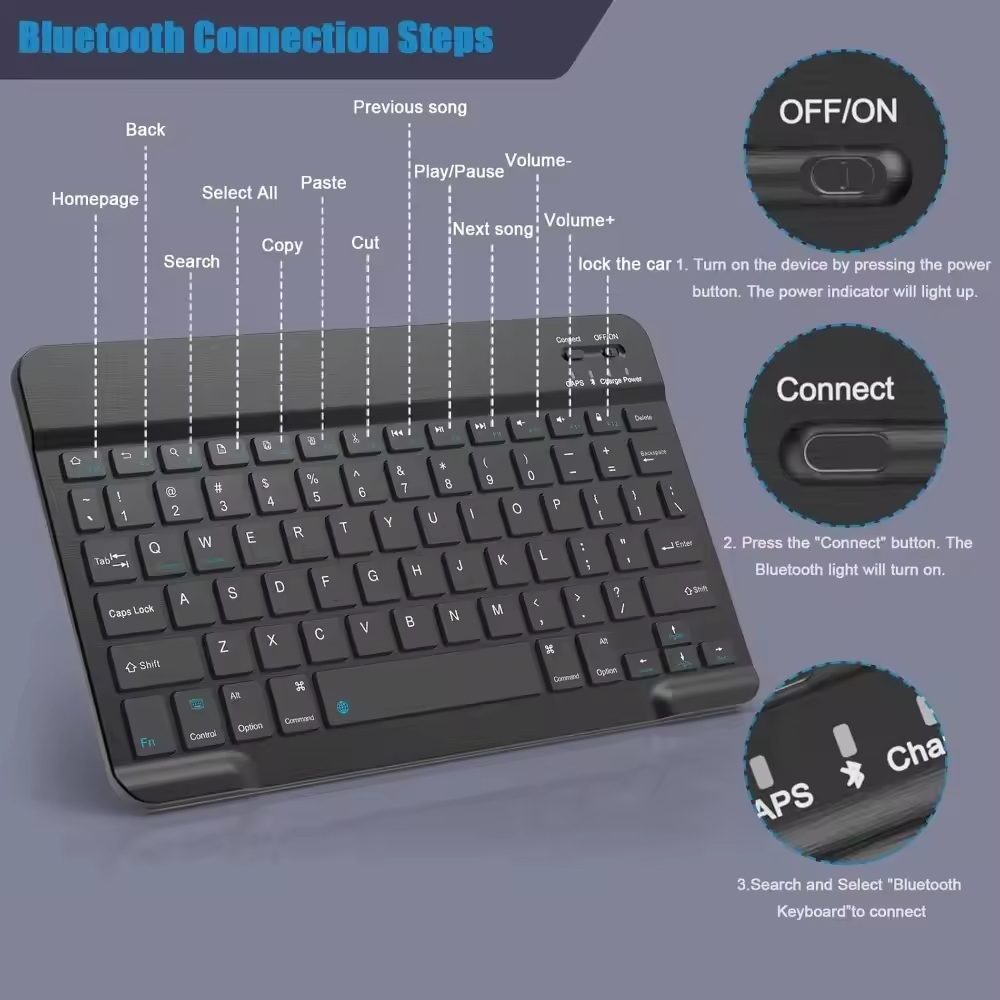 Teclado inalámbrico Bluetooth  - Gaming Keyboard And Mouse Wireless reseña y precio