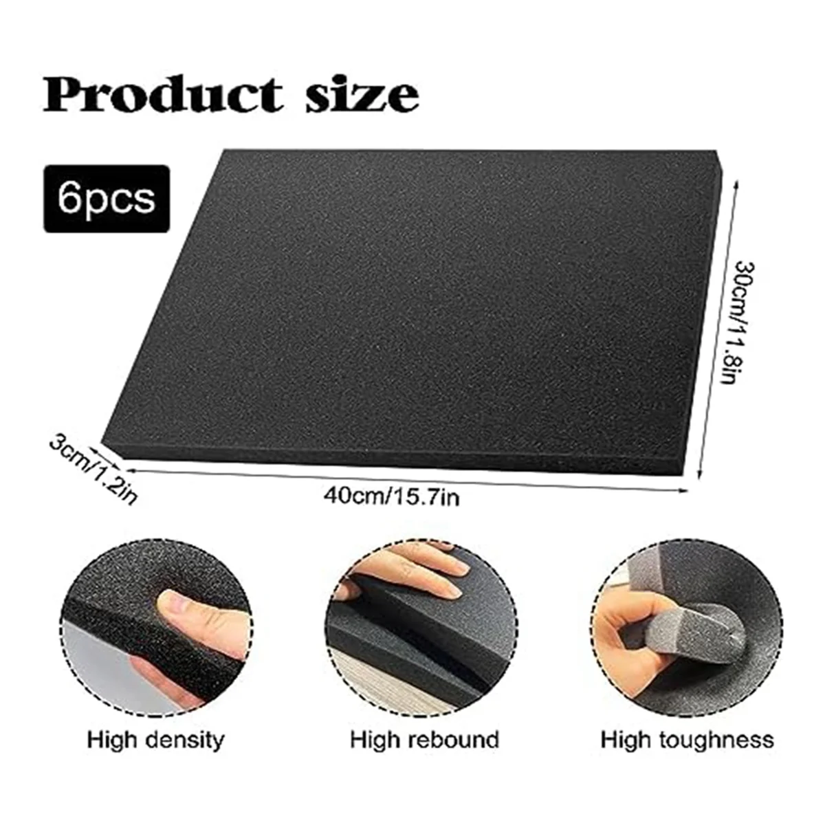 6 Piezas de Láminas de Espuma  - Polyurethane Foam Sheet reseña y precio