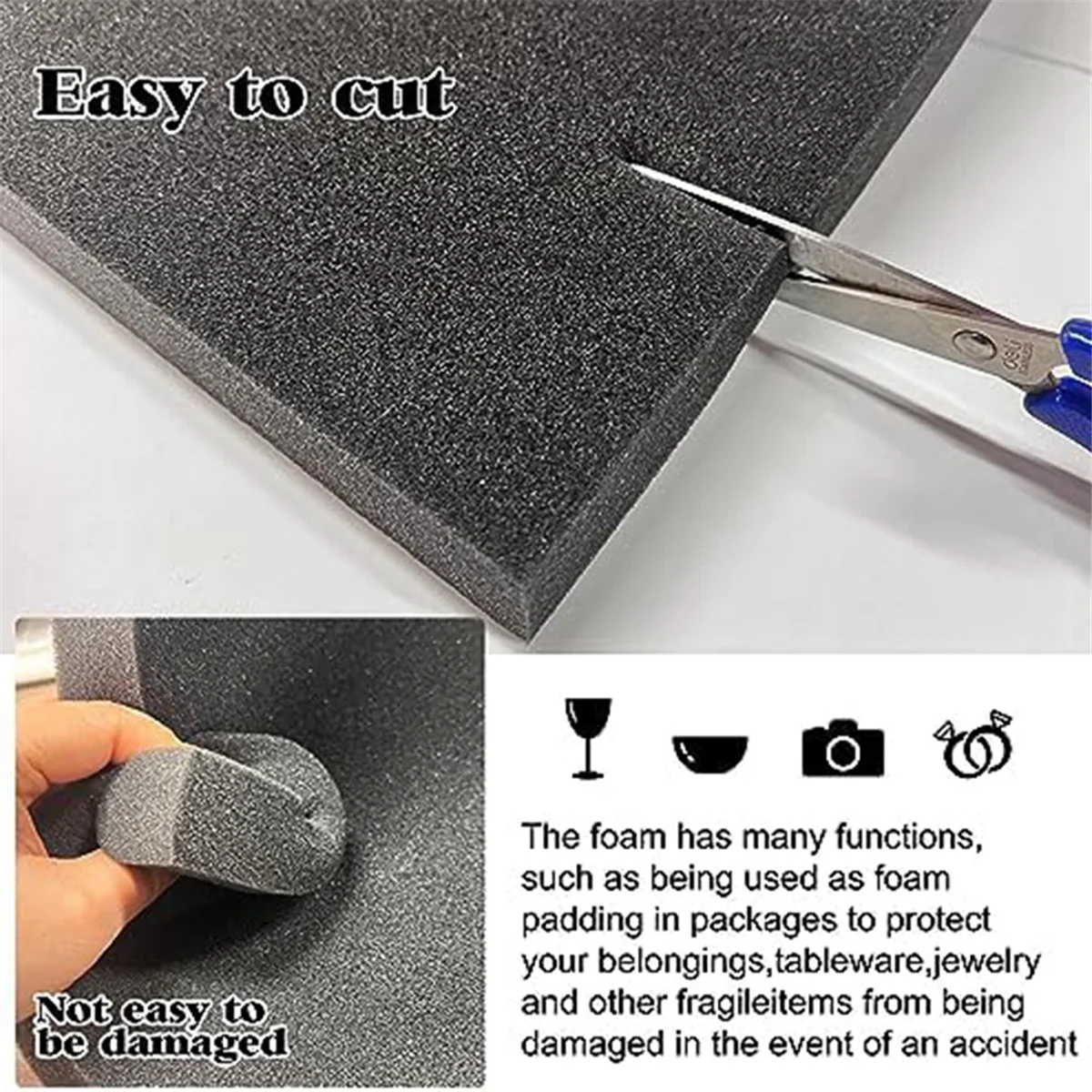6 Piezas de Láminas de Espuma  - Polyurethane Foam Sheet reseña y precio