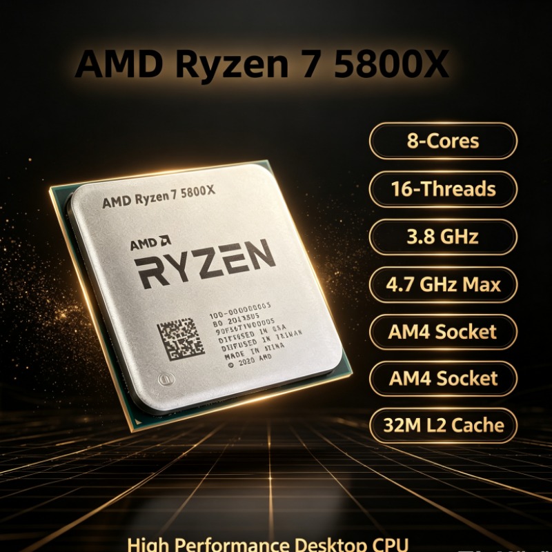 CPU AMD Ryzen 7 5800X R7 5800X - Amd Cpu Ryzen 7 reseña y precio