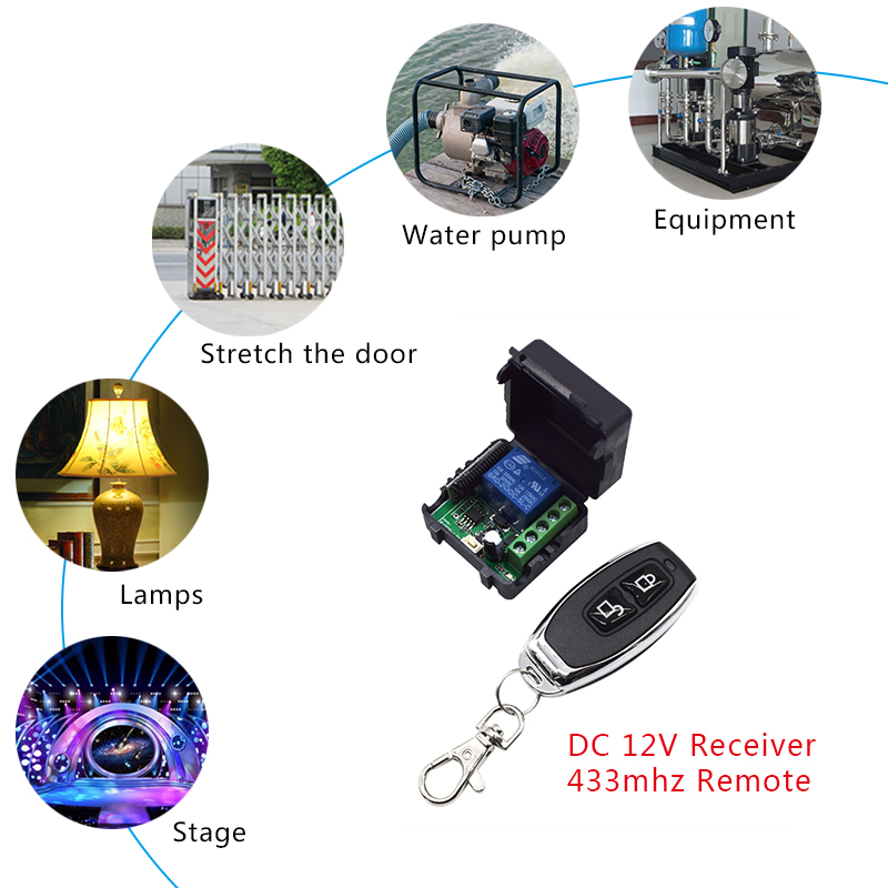 433 MHz DC 12V 24V 1 canal Rel - Switch Opener Tool reseña y precio